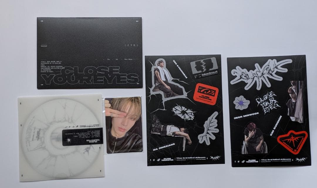 ★直筆サインCD&報道資料◆CLOSE YOUR EYES◆blackout