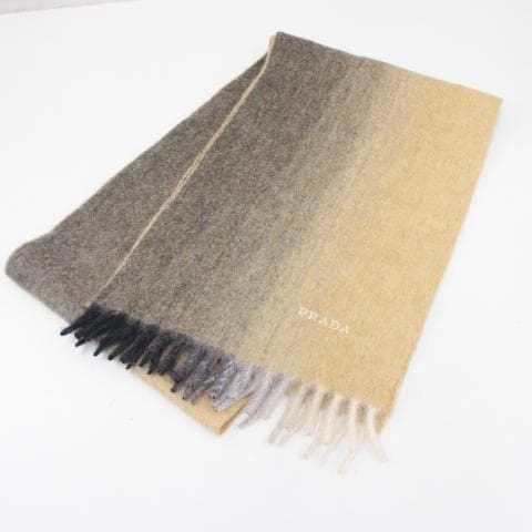 ◇美品 PRADA グラデーションマフラー カシミヤ100％