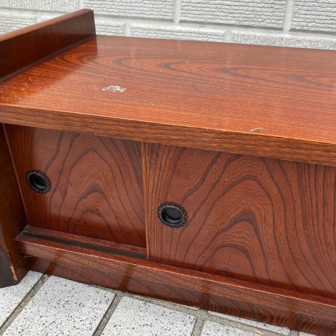 昭和レトロ 無垢材欅ケヤキ 床置き箪笥 和箪笥 民芸家具 古家具 床の間 飾り棚