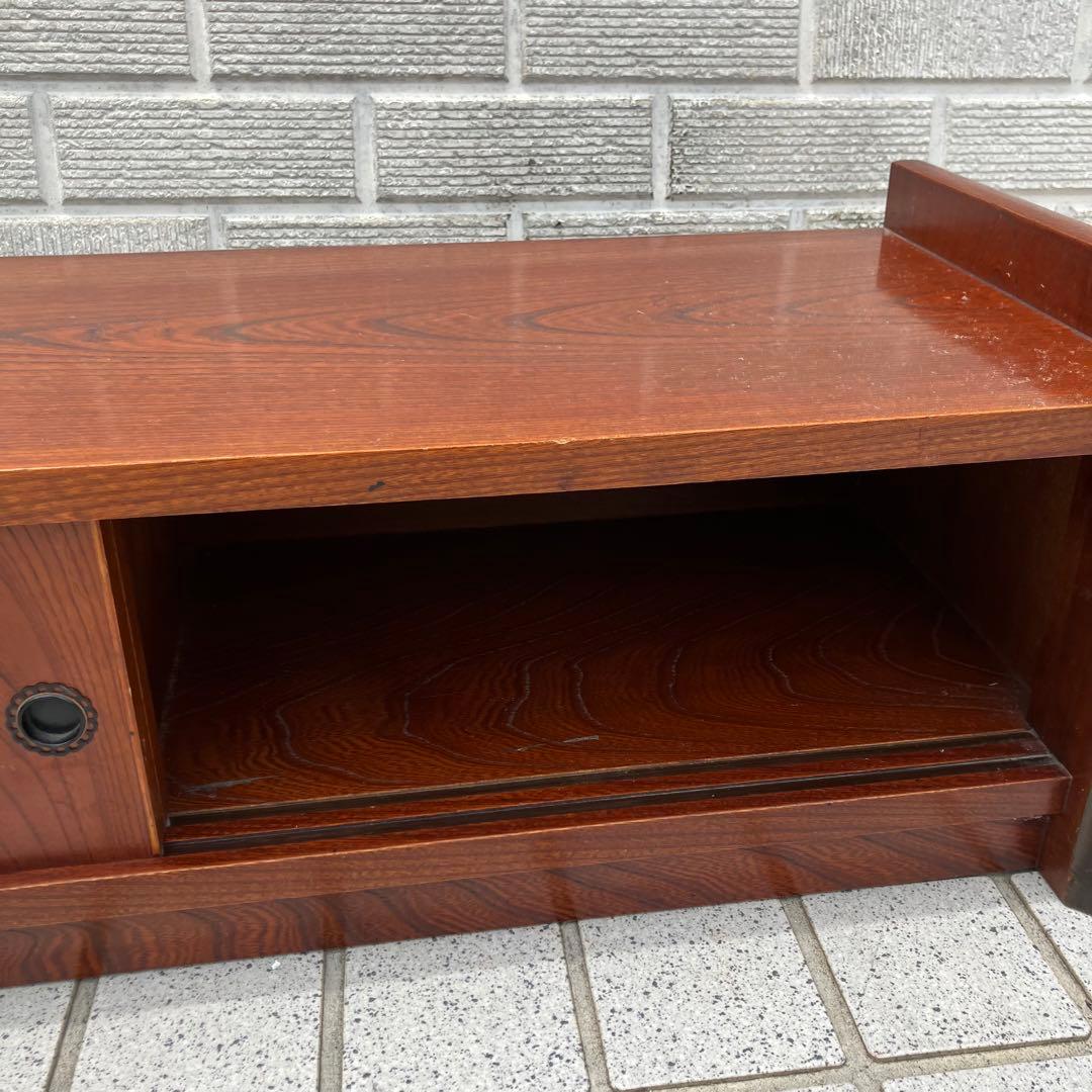 昭和レトロ 無垢材欅ケヤキ 床置き箪笥 和箪笥 民芸家具 古家具 床の間 飾り棚