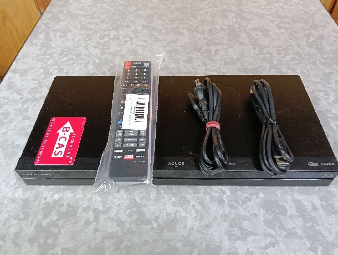 SHARP AQUOS ブルーレイレコーダー BD-NW500 新品リモコン付