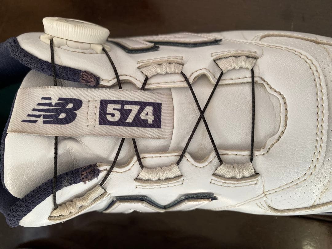 n*o様 ニューバランス スパイクレス シューズ 574 BOAホワイト 中古品