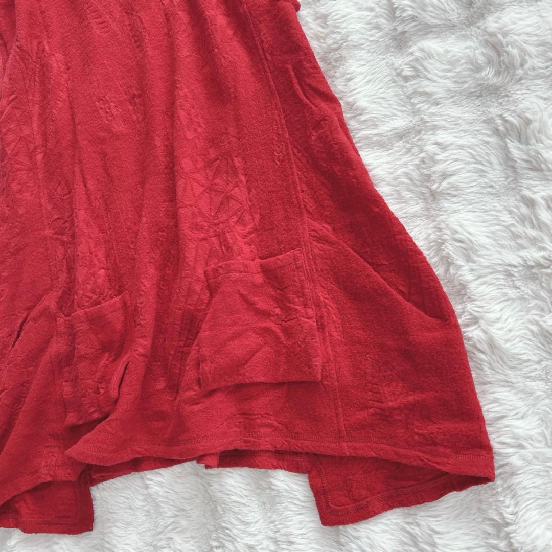 センソユニコ✨ann吉★総柄　ジャガード　モックネック　ノースリーブ　チュニック