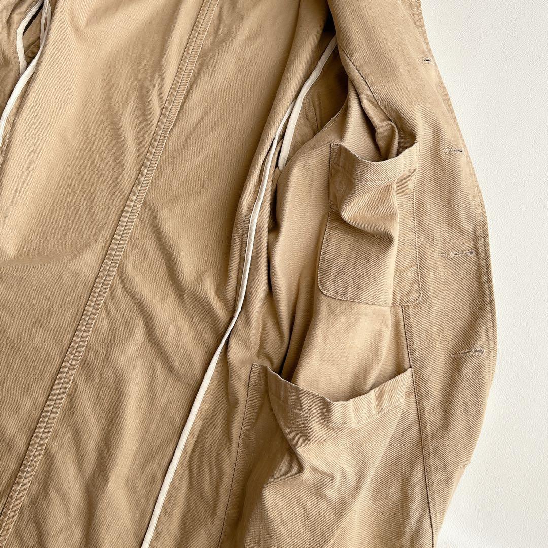 45rpm 45R ⿻ コットン ステンカラーコート カジュアル ロングコート