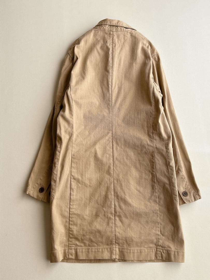 45rpm 45R ⿻ コットン ステンカラーコート カジュアル ロングコート