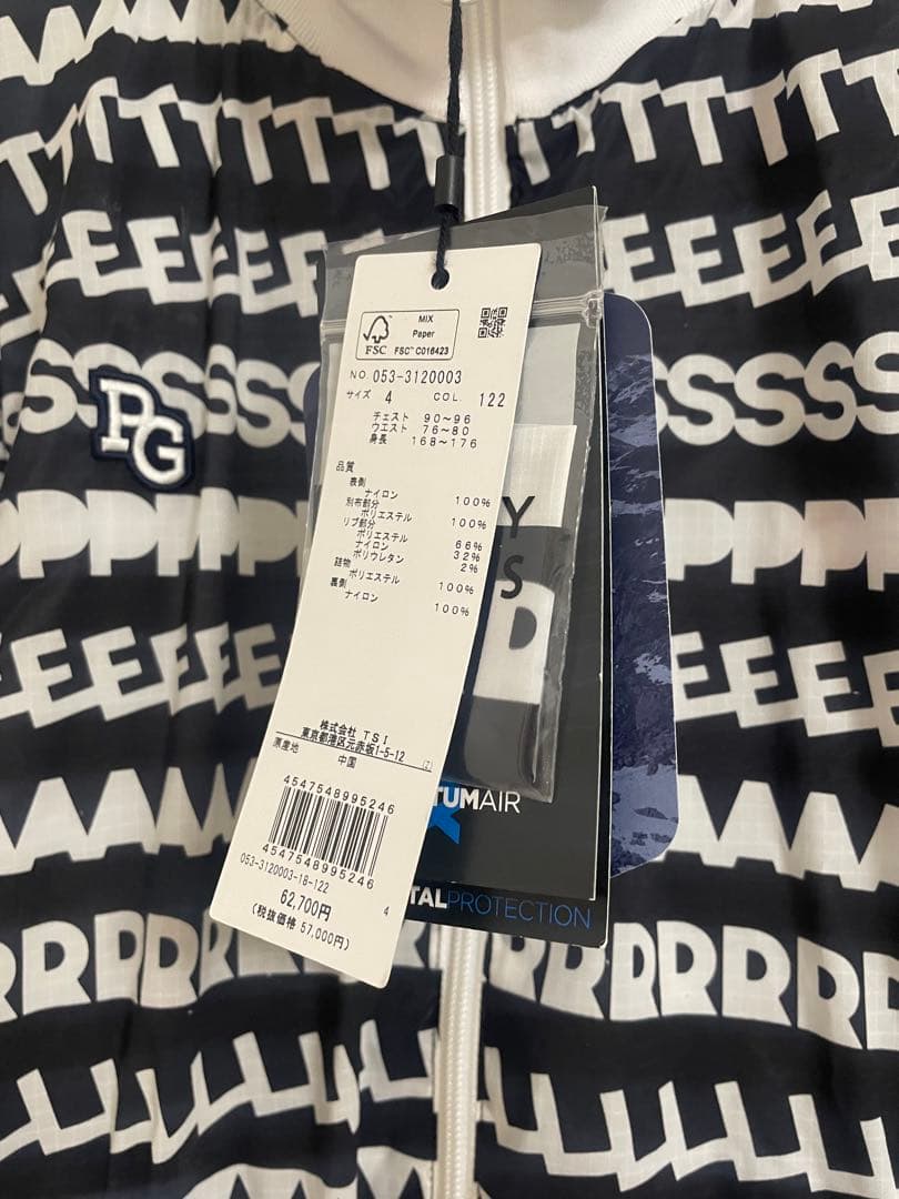 新品未着用 PEARLY GATES リバーシブルブルゾン　ブラック/ホワイト