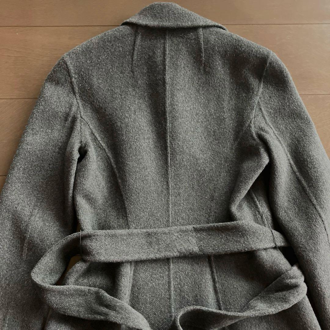 Theory＊カシミヤ100%・ダークグレー ロングコート・NYで購入