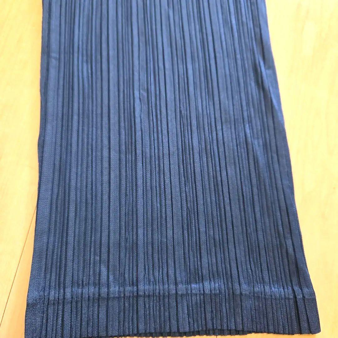 PLEATS PLEASE プリーツワイドパンツ ネイビー