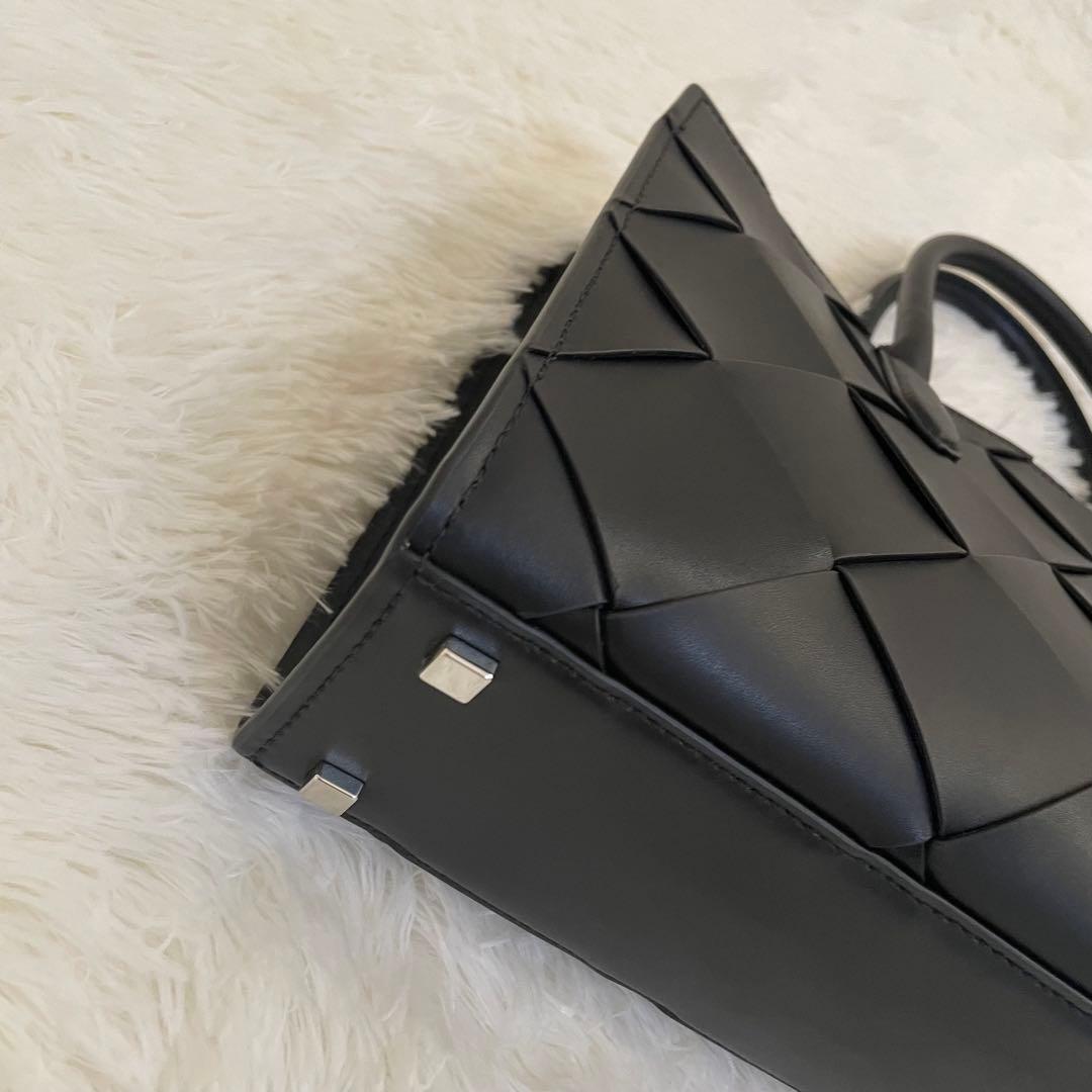 新品未使用 マイケルコース2wayショルダーバッグ レザー ブラック 小泉今日子