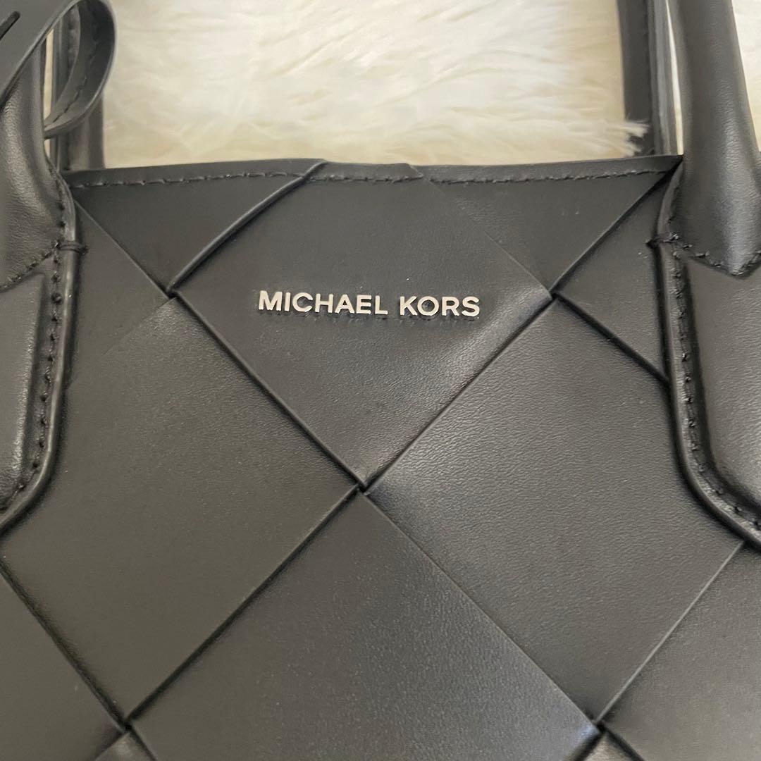 新品未使用 マイケルコース2wayショルダーバッグ レザー ブラック 小泉今日子