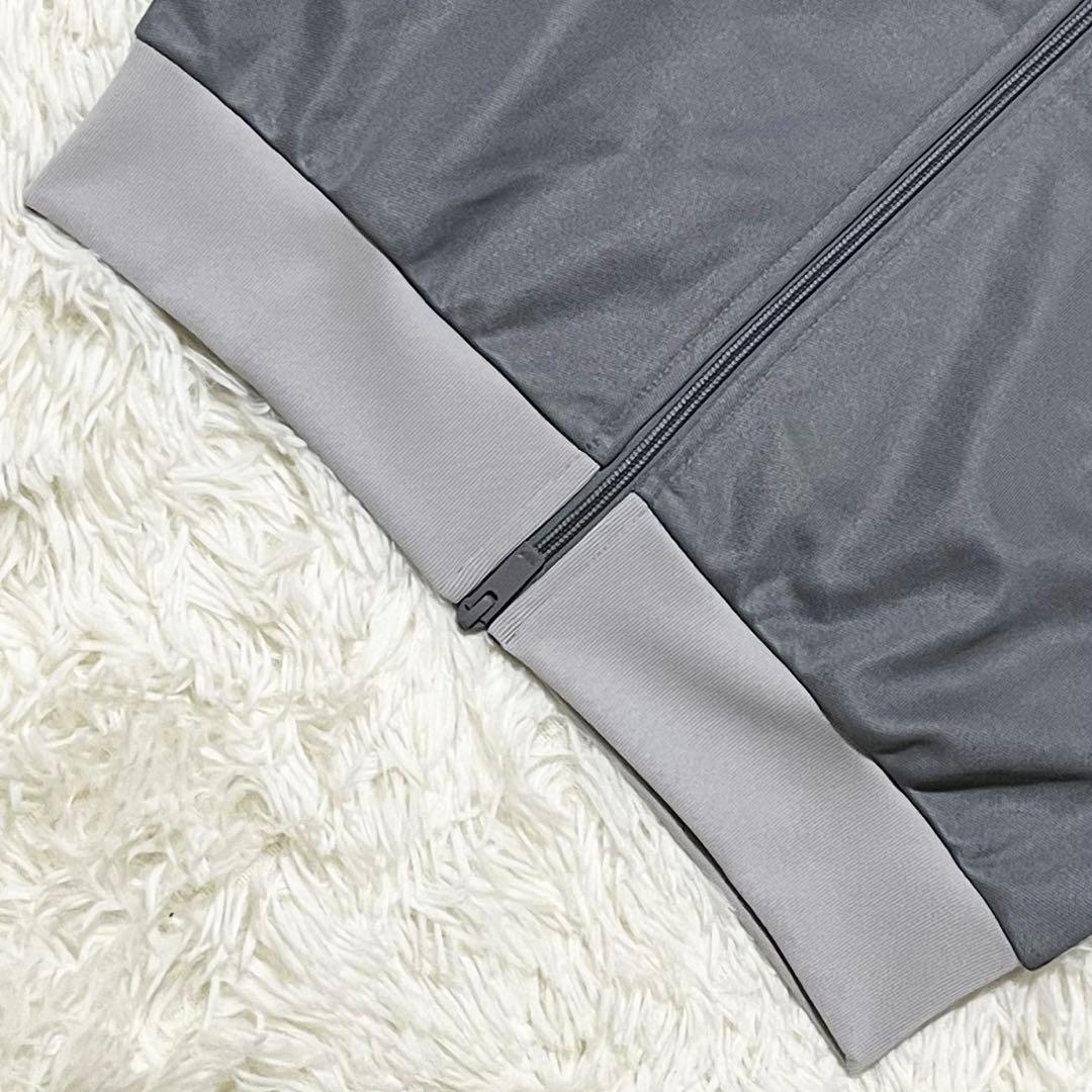 アディダス クラシック トラックトップ ジャージ メンズL グレー シルバー