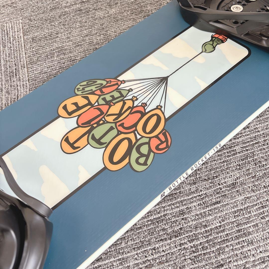 70美品❗️超豪華❗️K2 メンズスノーボードセット★スノボ156cm+ビン付