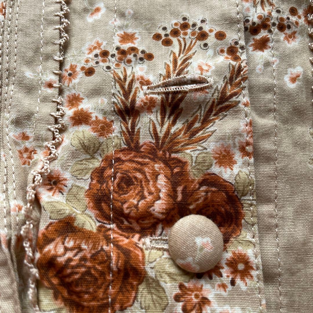 新品未使用品 希少カネコイサオ バラブーケフラワープリント ロングワンピース