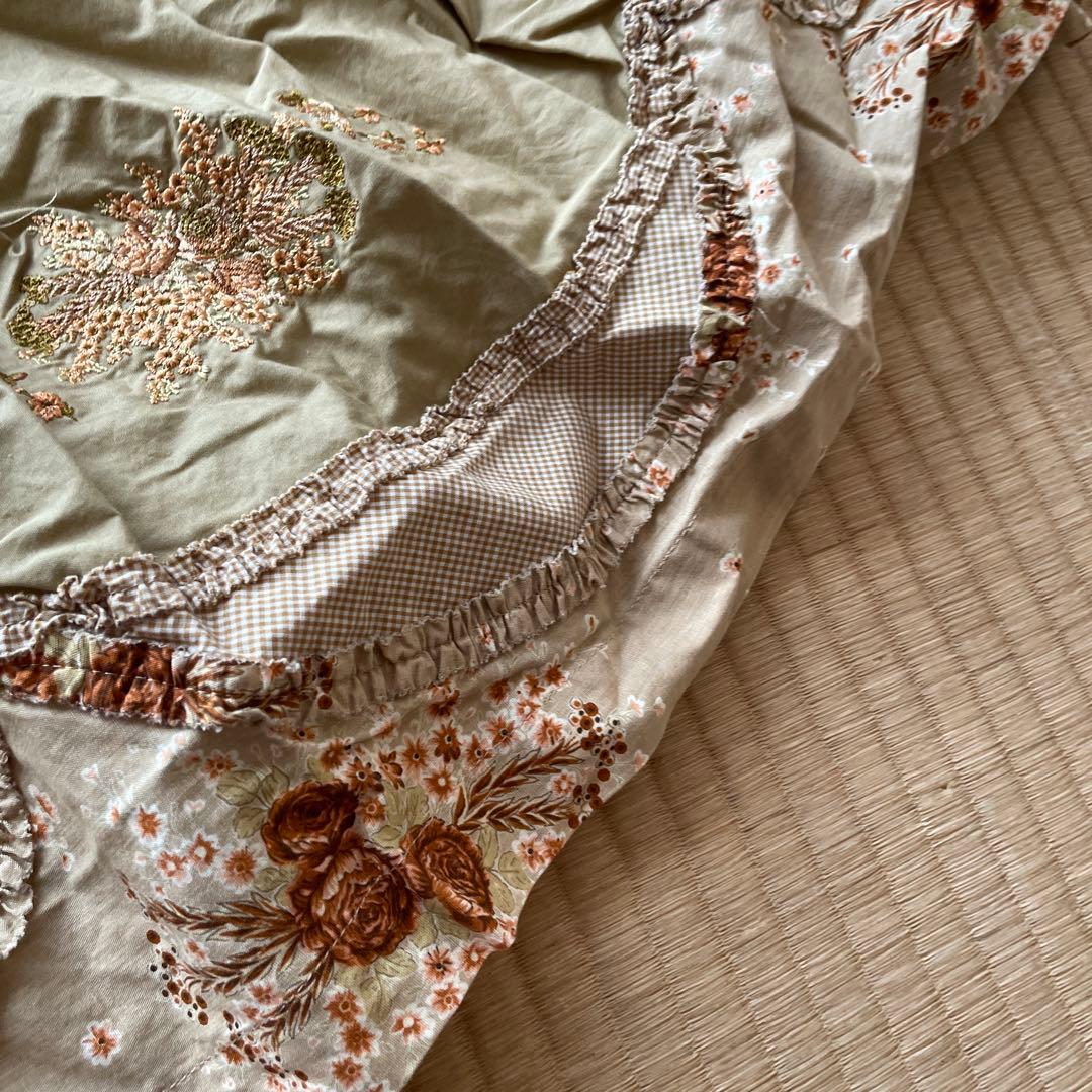 新品未使用品 希少カネコイサオ バラブーケフラワープリント ロングワンピース