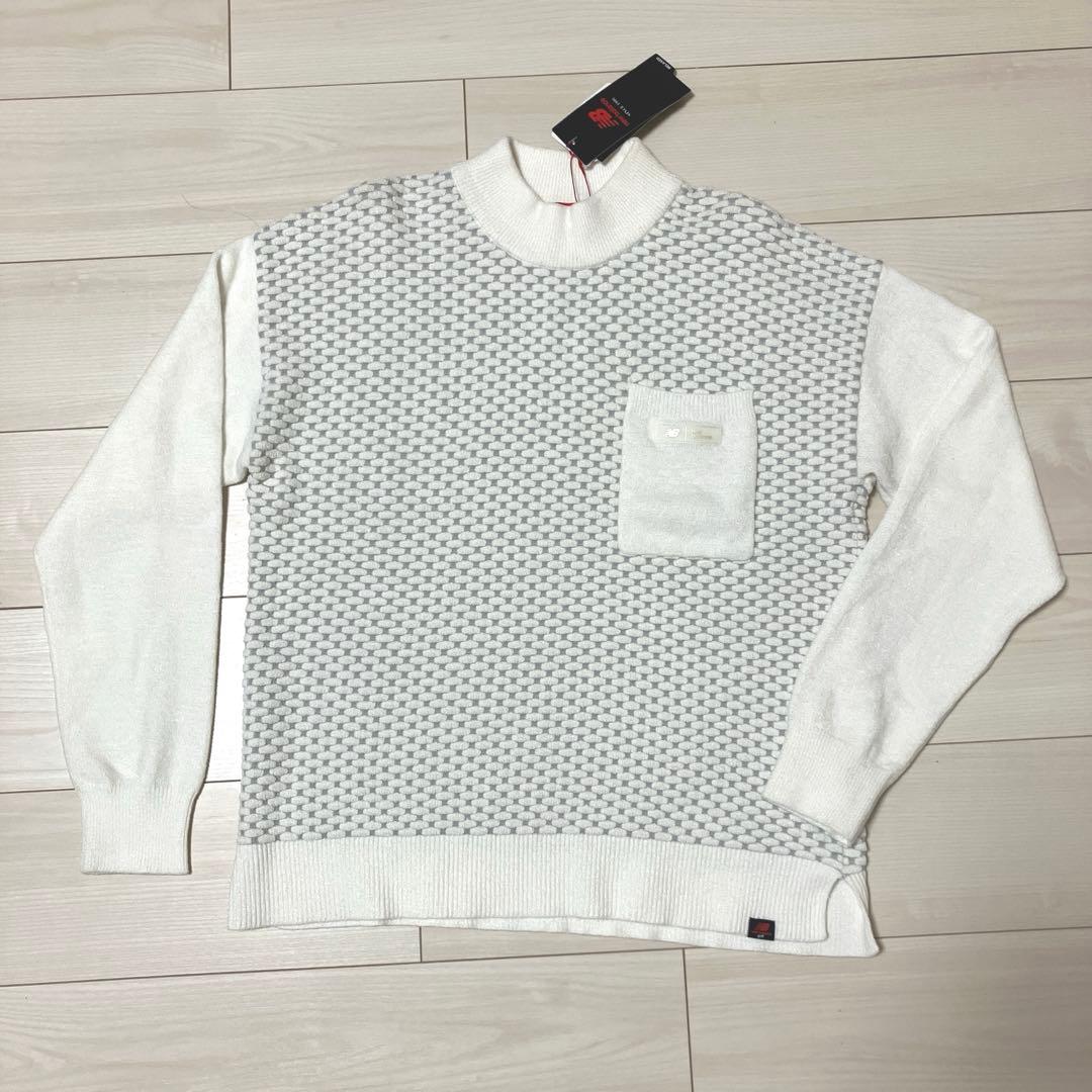 L 新品　ニューバランスゴルフ　レディース　セーター　ゴルフウェア　ニット　白