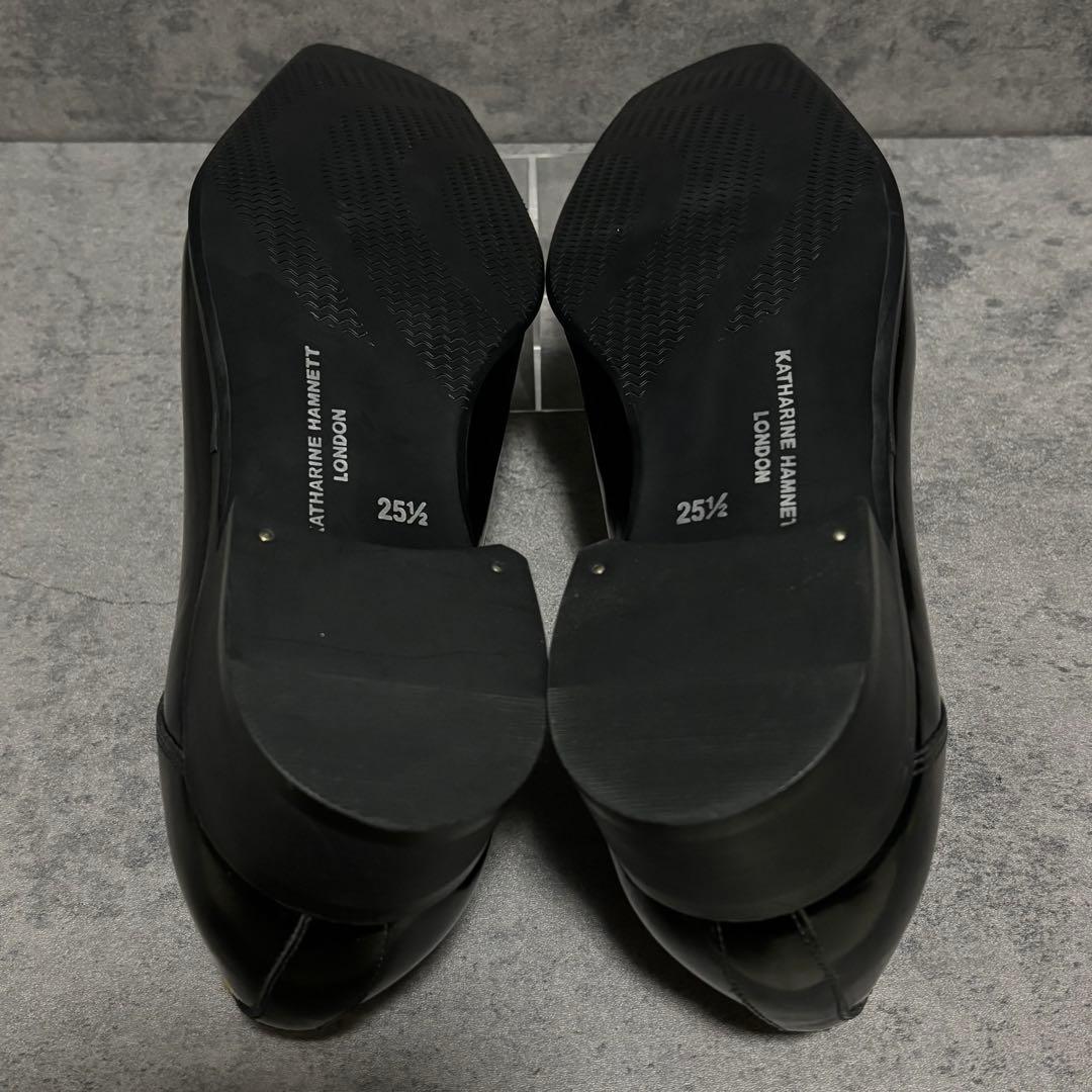 新品　キャサリンハムネットロンドン　ドレスシューズ　ブラック　Y2K 2251