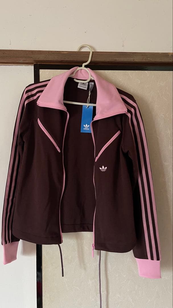 adidas ジャージ JL9629 ブラウン/ピンク
