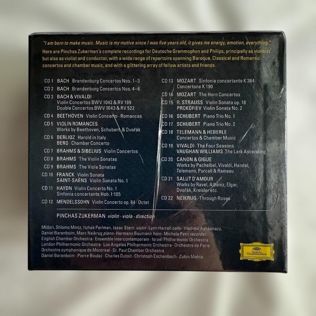 未開封　ピンカス・ズッカーマン　DG、フィリップス録音全集（CD22枚組）