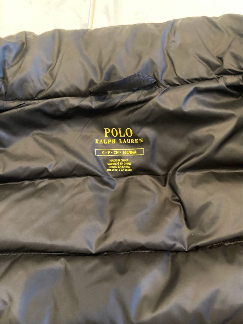 ◾️ ポロ　ラルフローレン　ダウンベスト　レディース　ブラック　Sサイズ