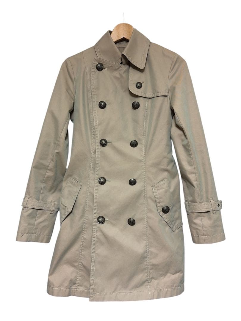 極美品 ブルーレーベルクレストブリッジ トレンチコート ライナー チェック 38