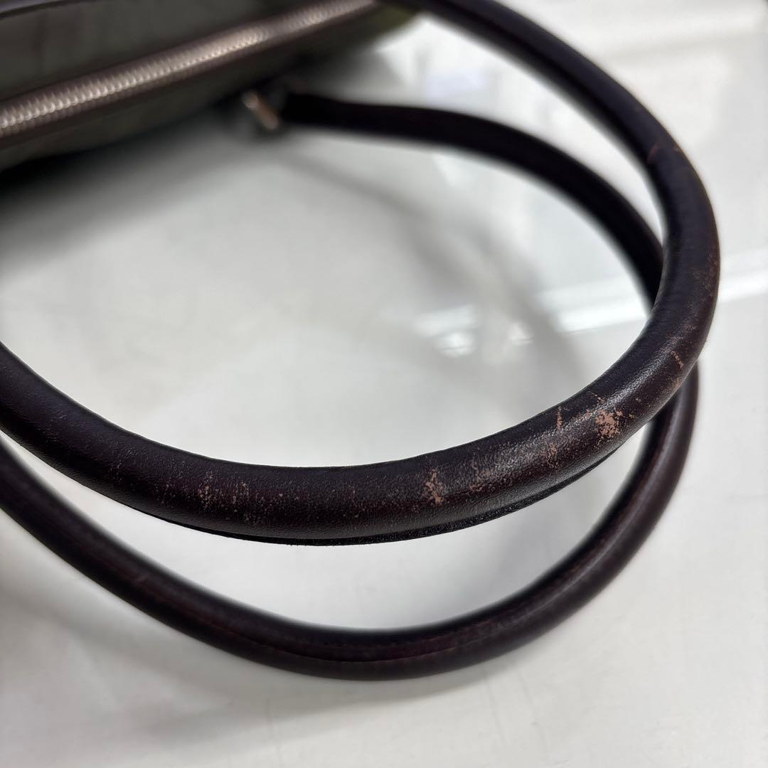 PRADA プラダ 横長 肩掛けショルダーバッグ トートバッグ ナイロン×レザー