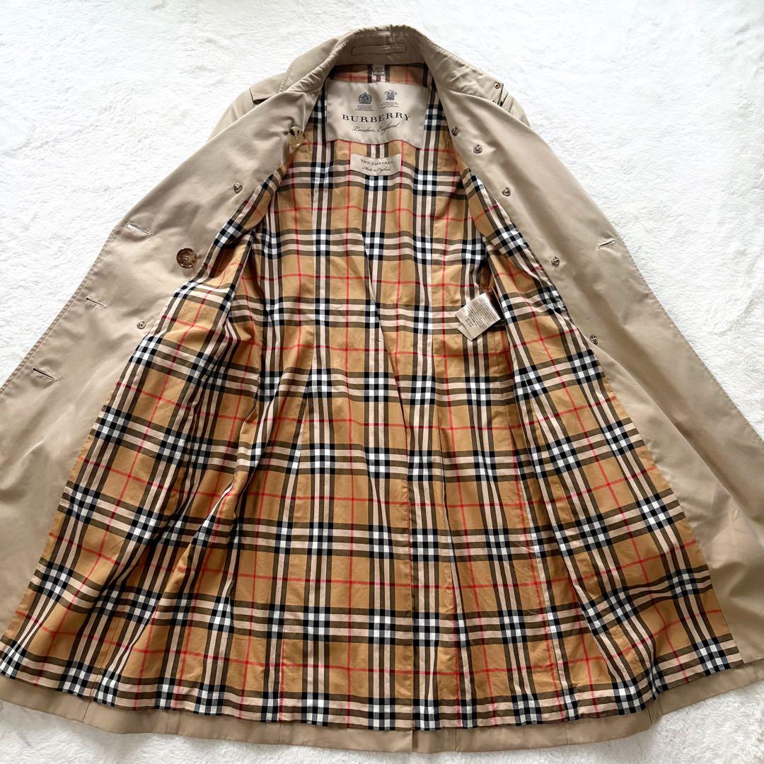 現行！　バーバリー　チェルシー　トレンチコート　ハニーベージュ　ノバチェック　S
