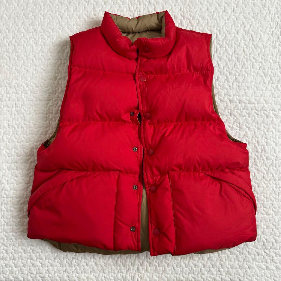 新品同様 BEAMSBOY ダウンベスト リバーシブル red
