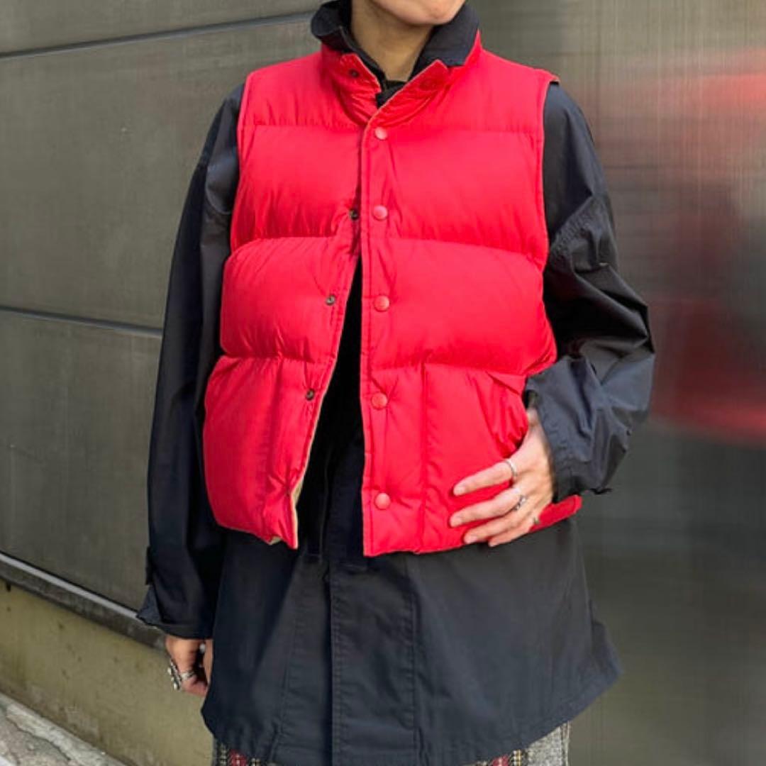 新品同様 BEAMSBOY ダウンベスト リバーシブル red