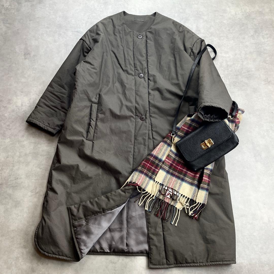 オローネ　フォーカスウォームコート tandey　チャコールグレー　墨クロ