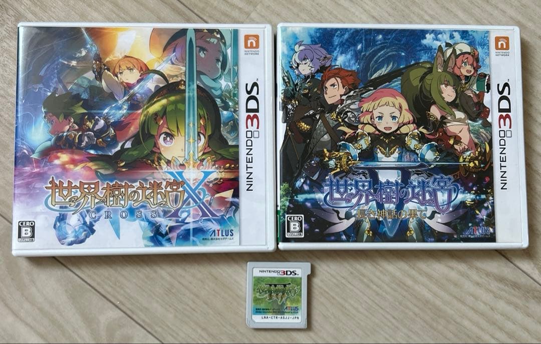 3DS 世界樹の迷宮 Ⅳ / Ⅴ / Ⅹ 三本セット