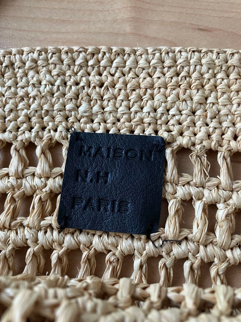 ★新品・タグ付き★ MAISON N.H PARIS ラフィアトートバッグ