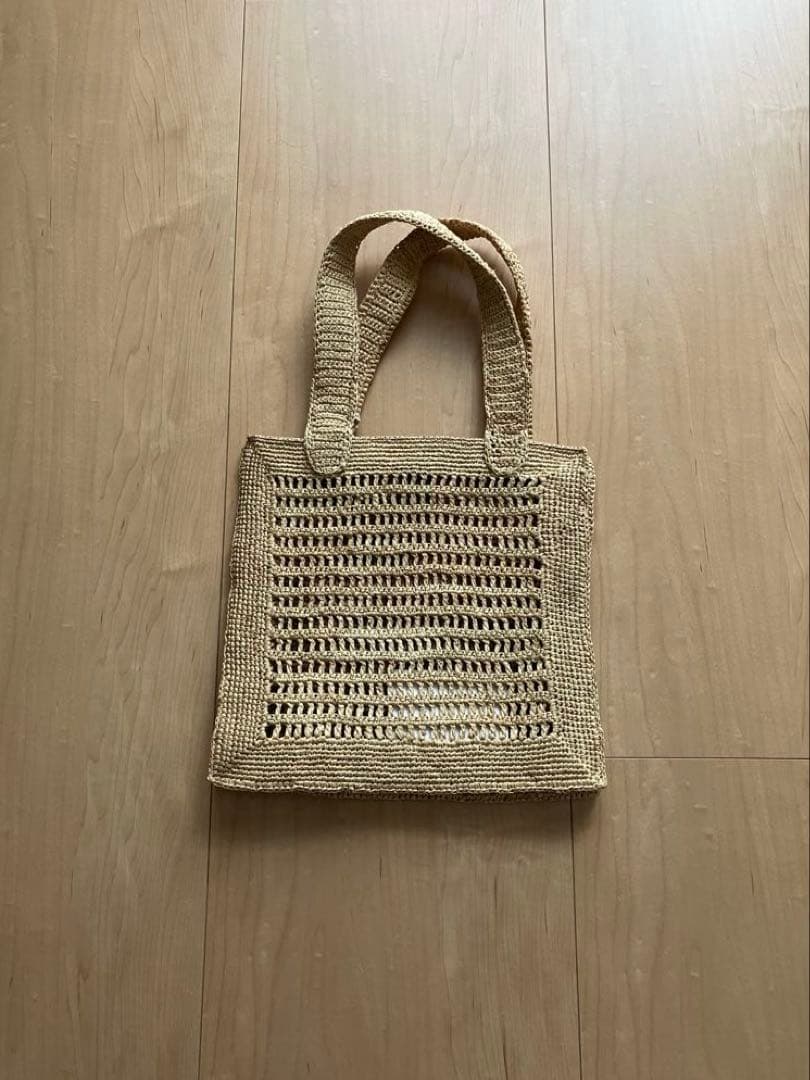 ★新品・タグ付き★ MAISON N.H PARIS ラフィアトートバッグ