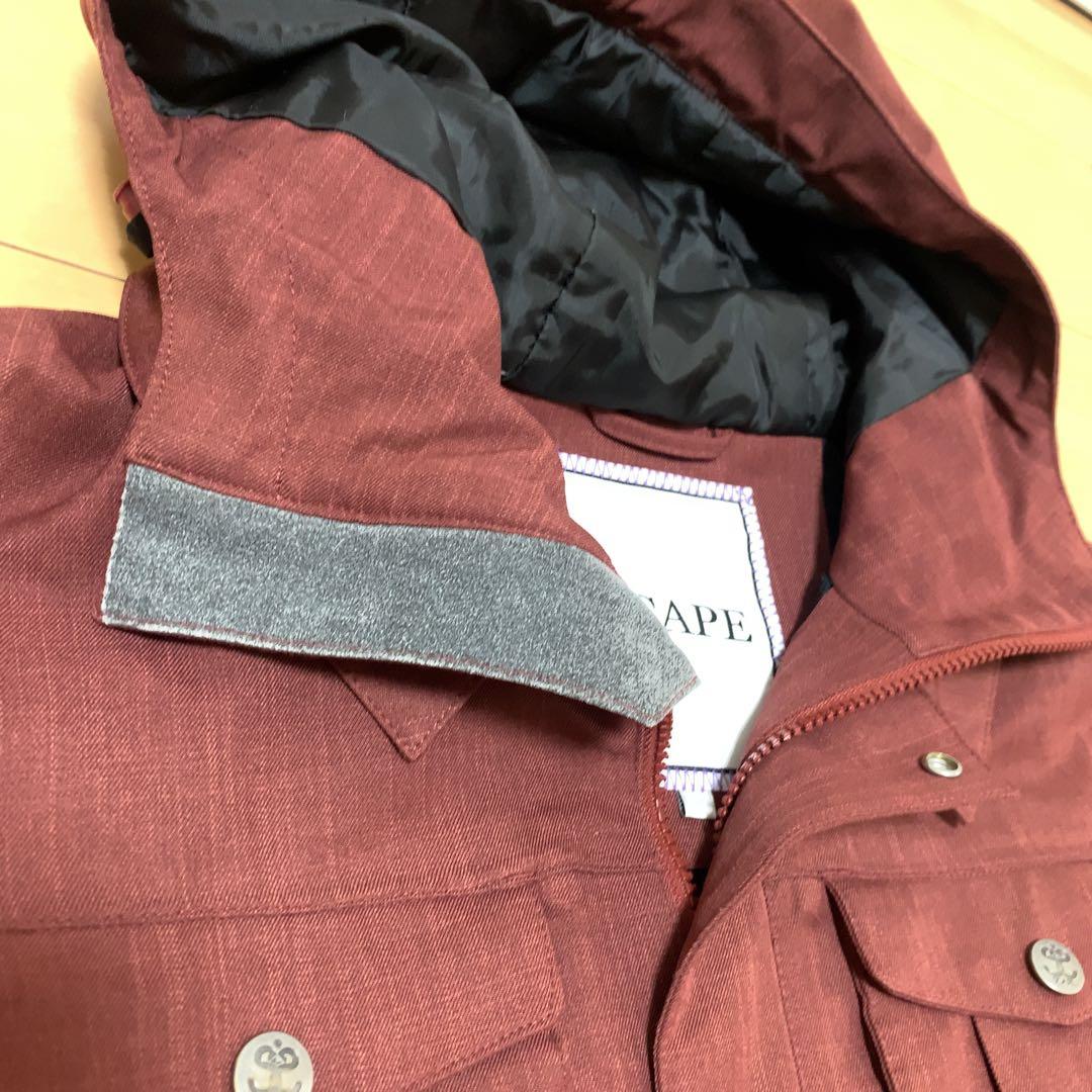 SCAPE スノーボード ジャケット レディース バーガンディ 迷彩 ムラスポ