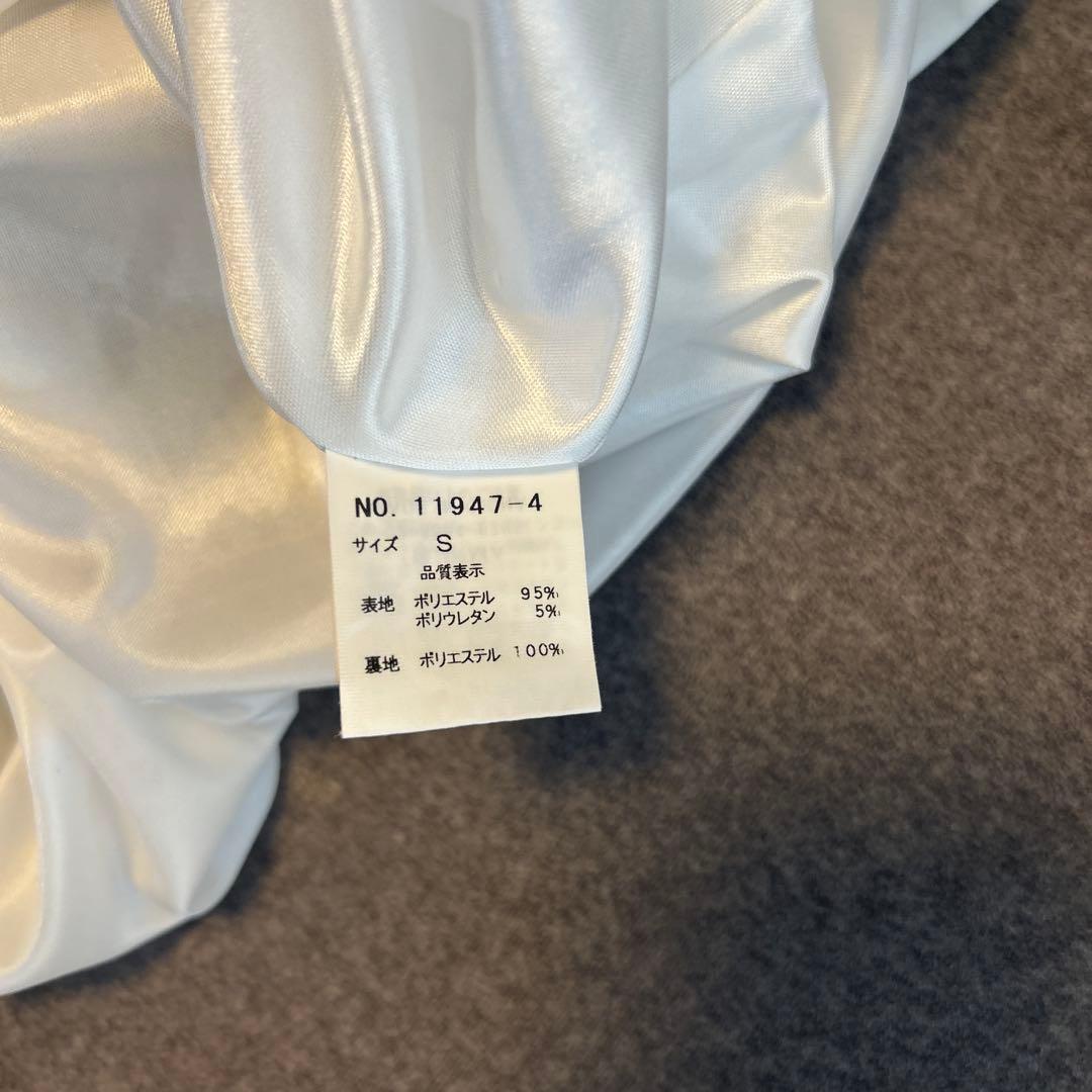 IRMA イルマ　キャバドレス　ホワイト　ミニ　タイト　ビジュー　シースルー