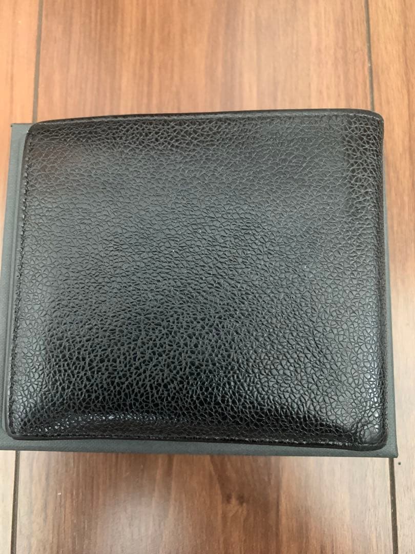 【最終価格】【美品】【BVLGARI】ブルガリ　二つ折り財布　ブラック