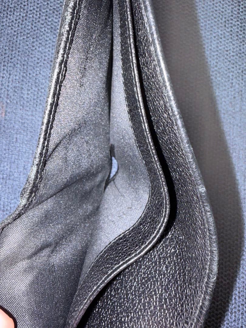 【最終価格】【美品】【BVLGARI】ブルガリ　二つ折り財布　ブラック