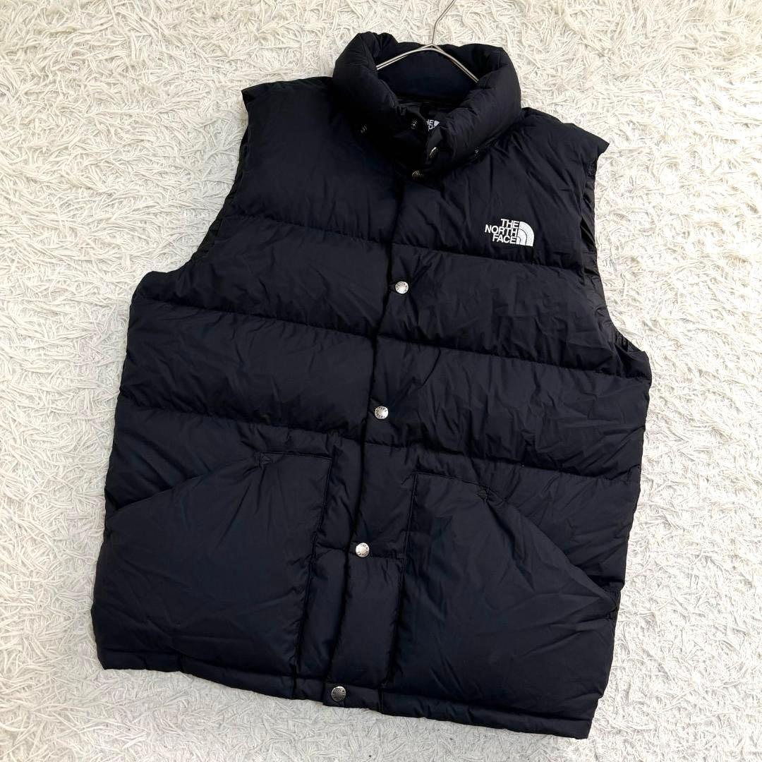 17008✨ノースフェイス L キャンプシエラ ダウンベスト ネイビー