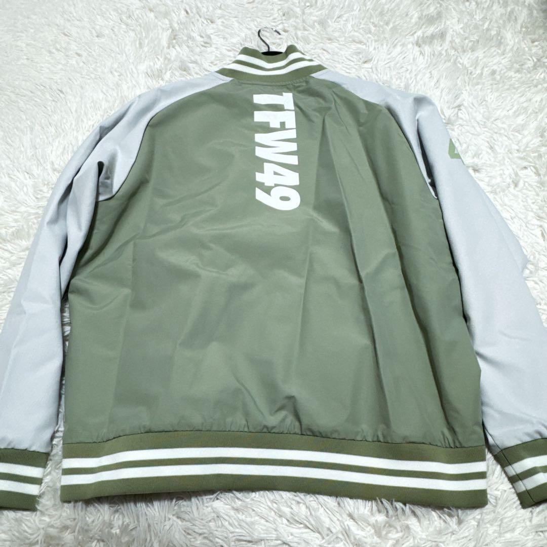 激レア！ 極美品✨ TFW49 スタジャン ナイロン リブ切替 カーキ スポーツ