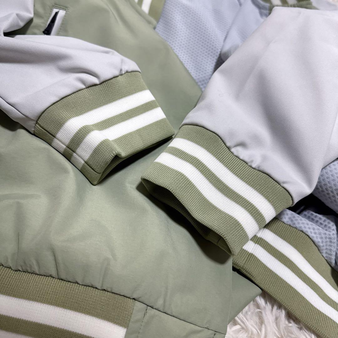 激レア！ 極美品✨ TFW49 スタジャン ナイロン リブ切替 カーキ スポーツ