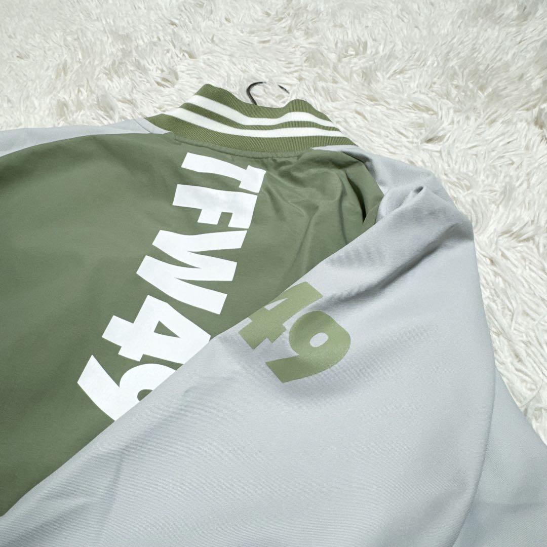 激レア！ 極美品✨ TFW49 スタジャン ナイロン リブ切替 カーキ スポーツ