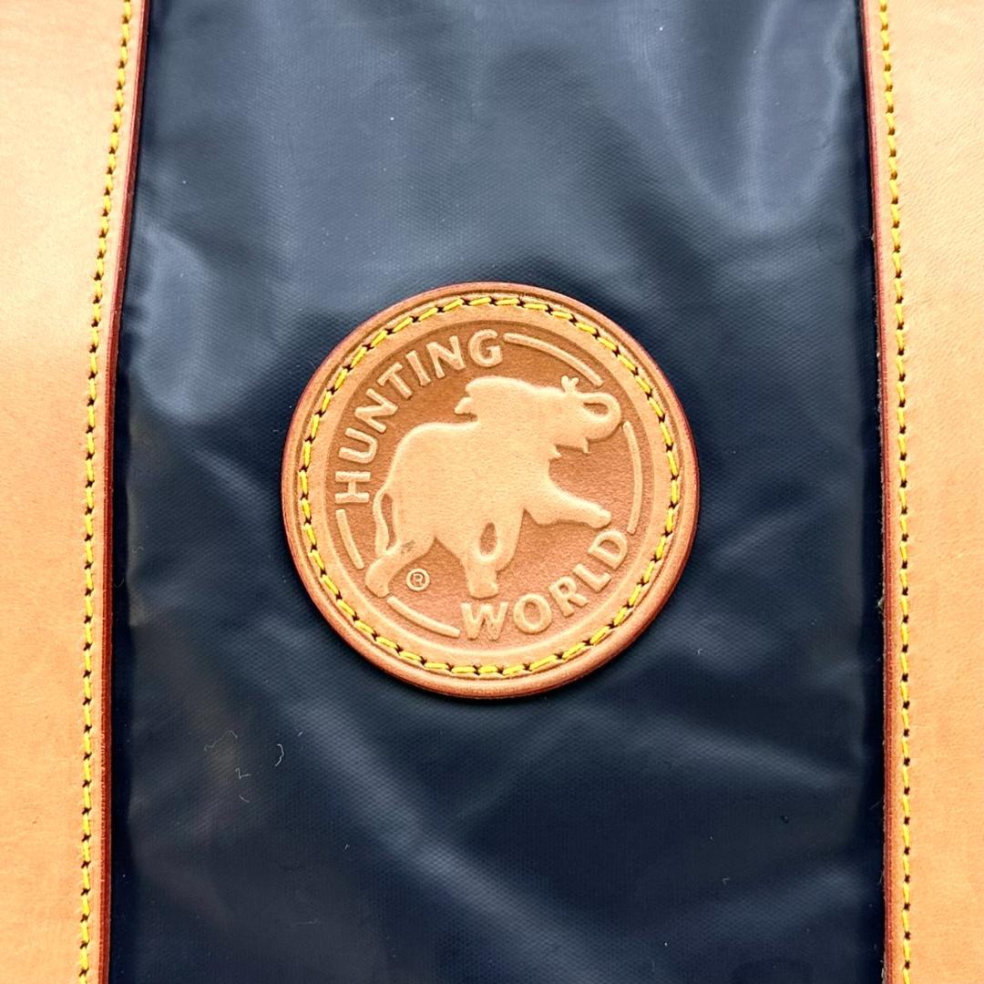 HUNTING WORLD バチュークロス ボストンバッグ 大容量 男女兼用