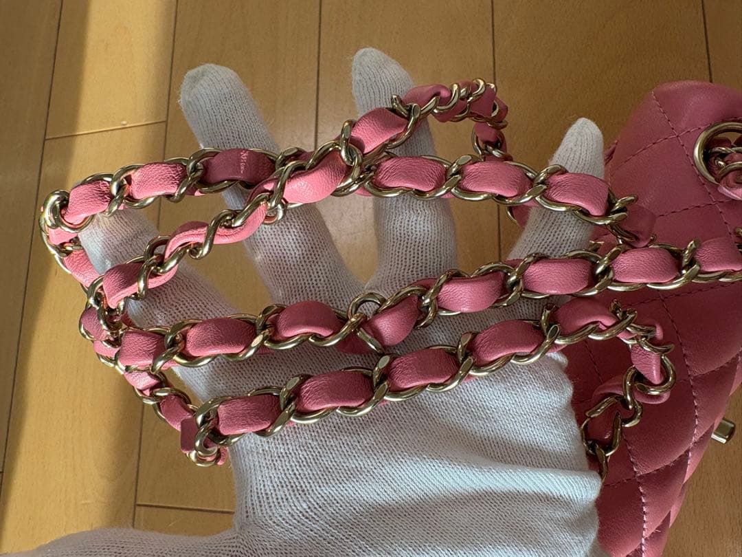 ジ*ー様 極美品 CHANEL ミニマトラッセ ベイビーピンク