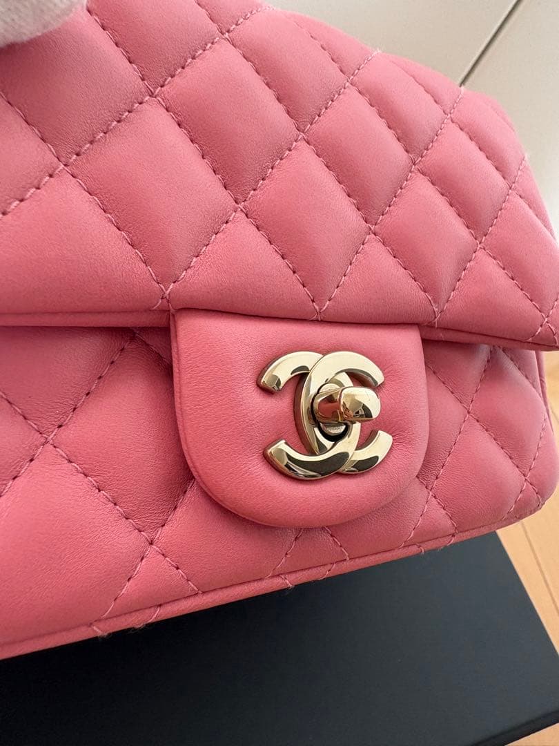 ジ*ー様 極美品 CHANEL ミニマトラッセ ベイビーピンク