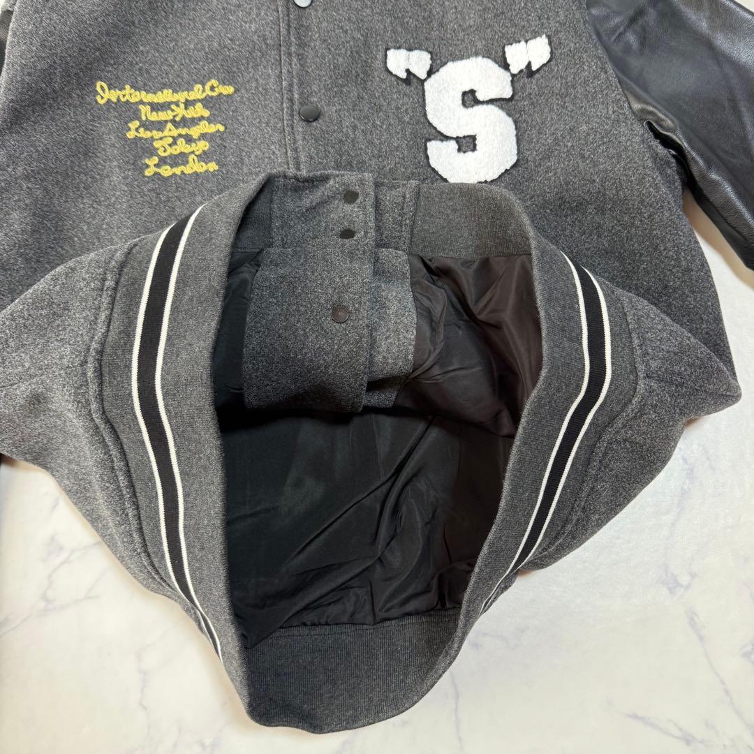 【激レア】STUSSY ステューシー スタジャン レザージャケット 薄手ブラック