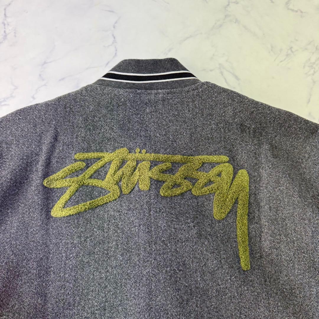 【激レア】STUSSY ステューシー スタジャン レザージャケット 薄手ブラック