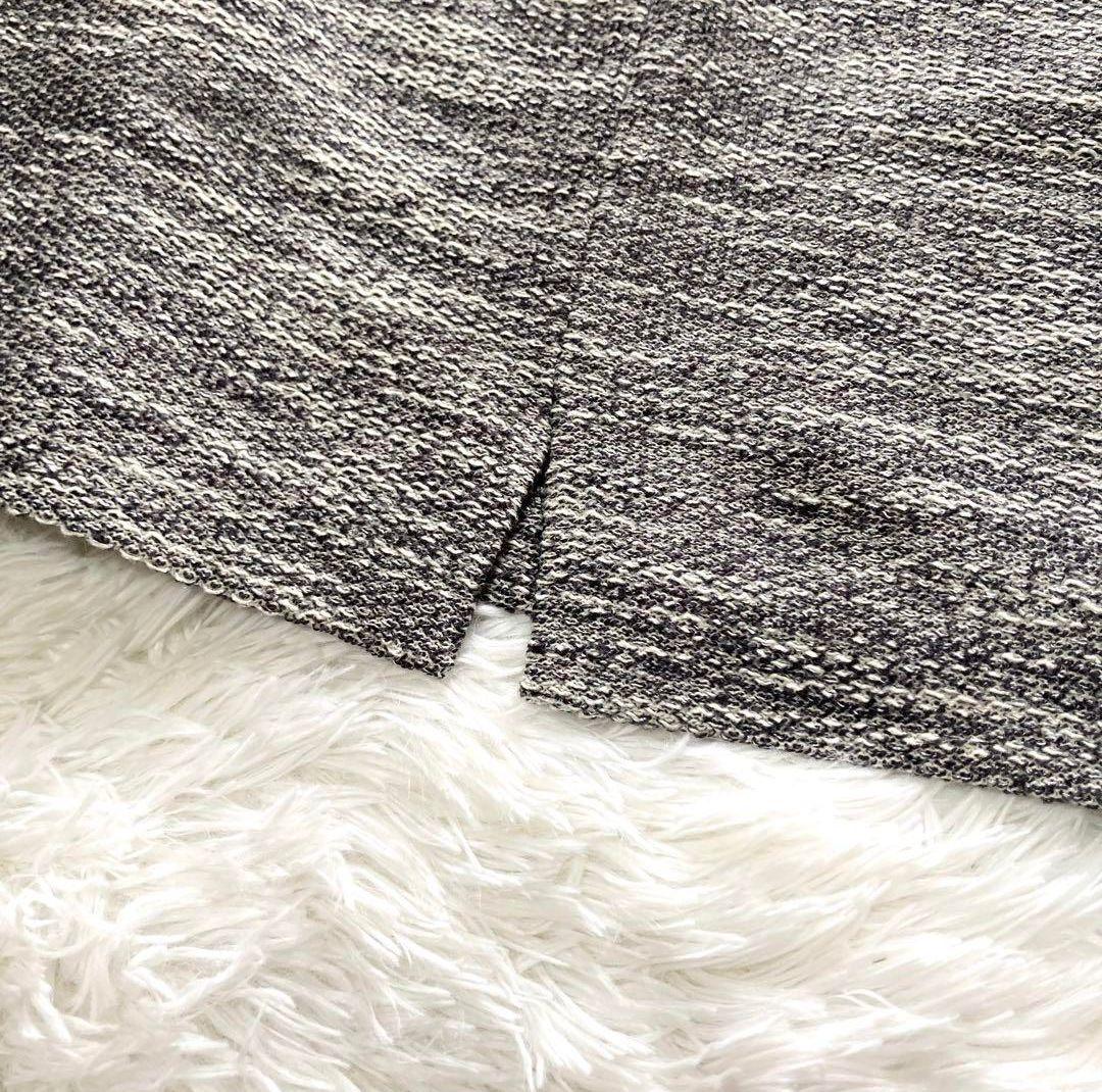 【SHIPS】ツイード調 スーツ セットアップ スカート ノーカラー 裏地付き