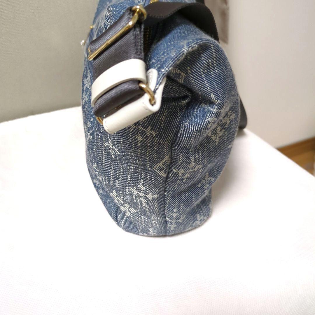 美品russet☆ラシットWEB限定 スリングバッグ　デニムジャガード