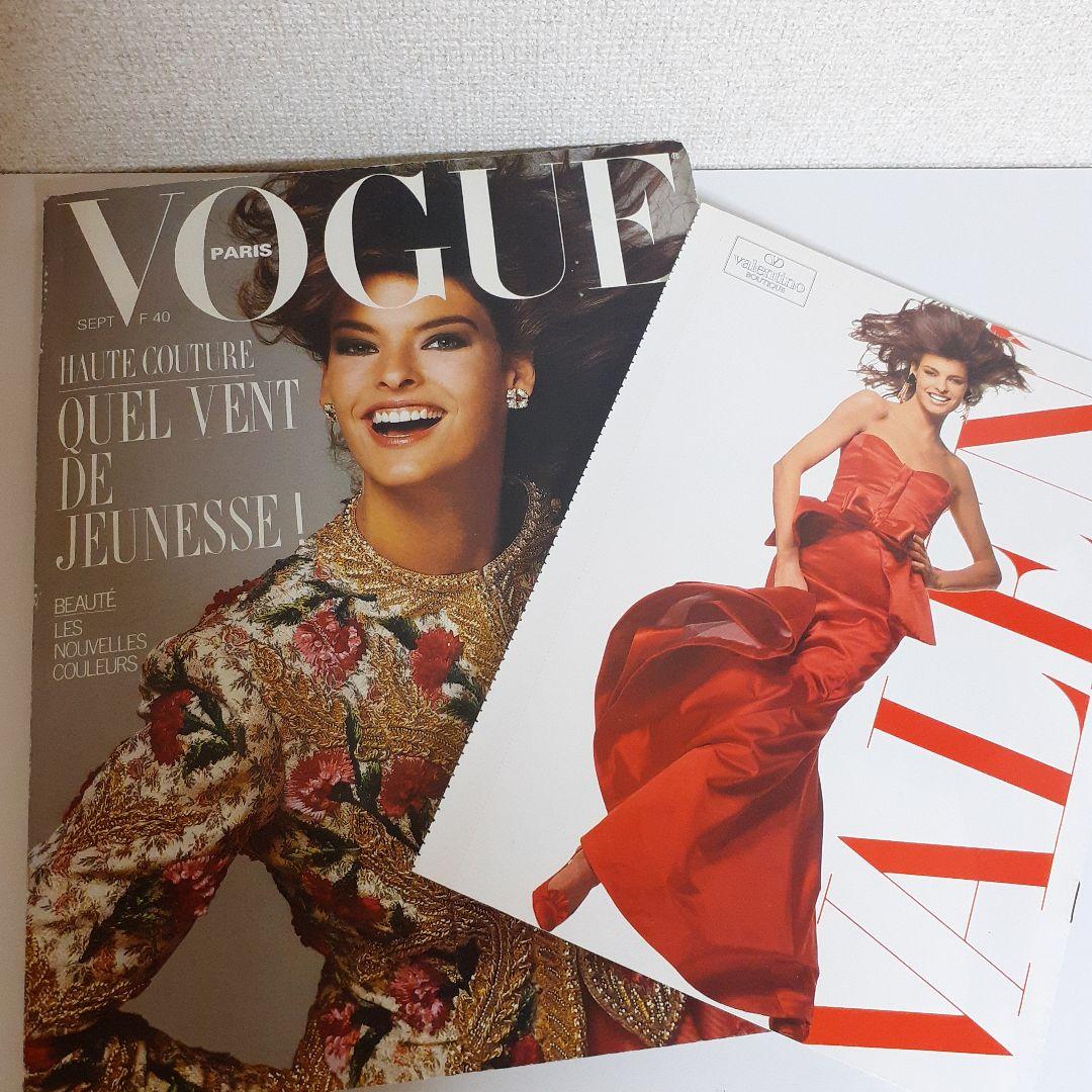vogue paris1987 スーパーモデル LINDA 小冊子広告付き