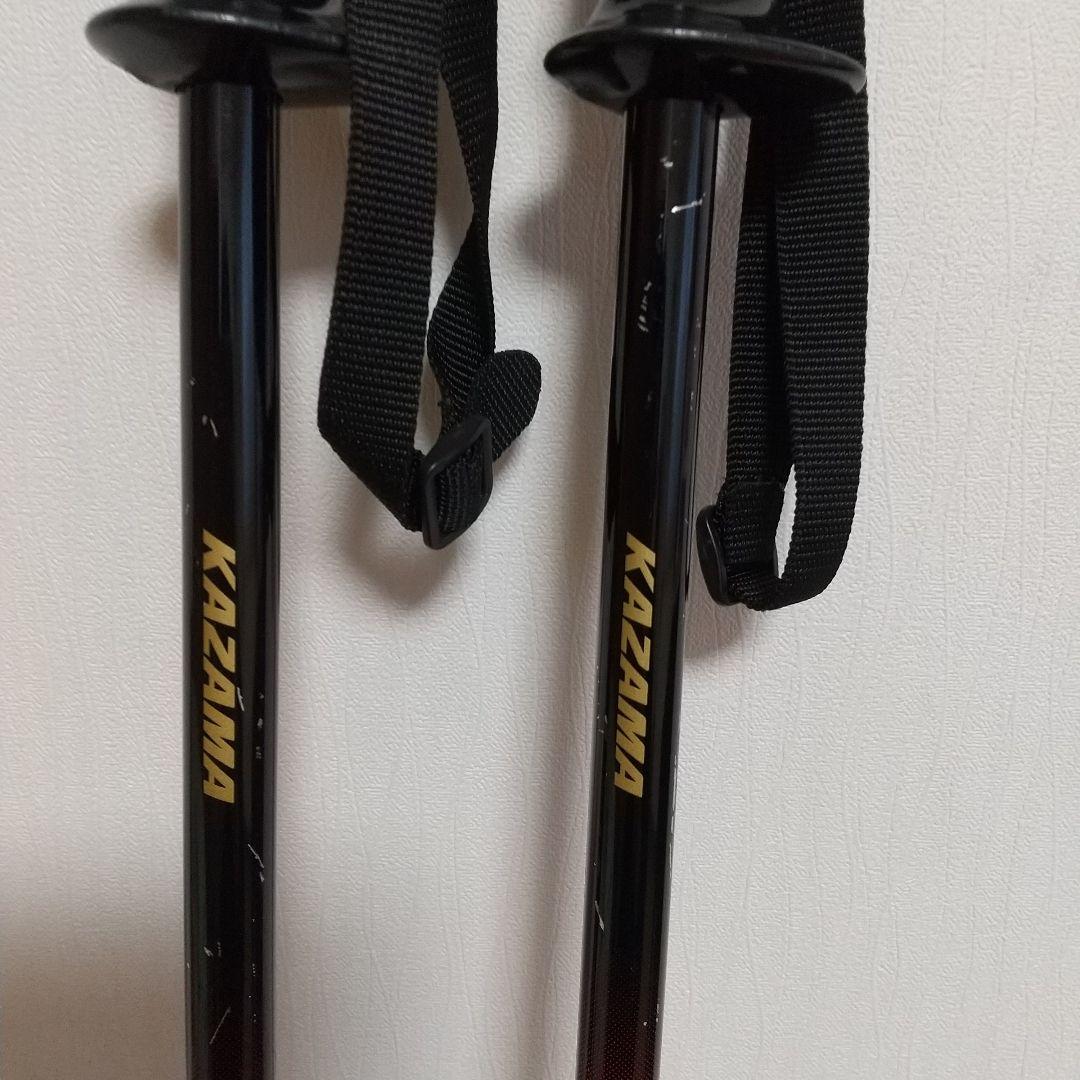 スキー板　150　ポール付き　KAZAMA