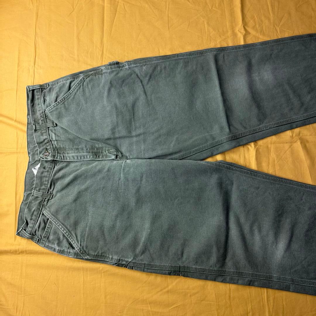 美品　carhartt モスグリーン　ダック　ペインターパンツ　W36 L34
